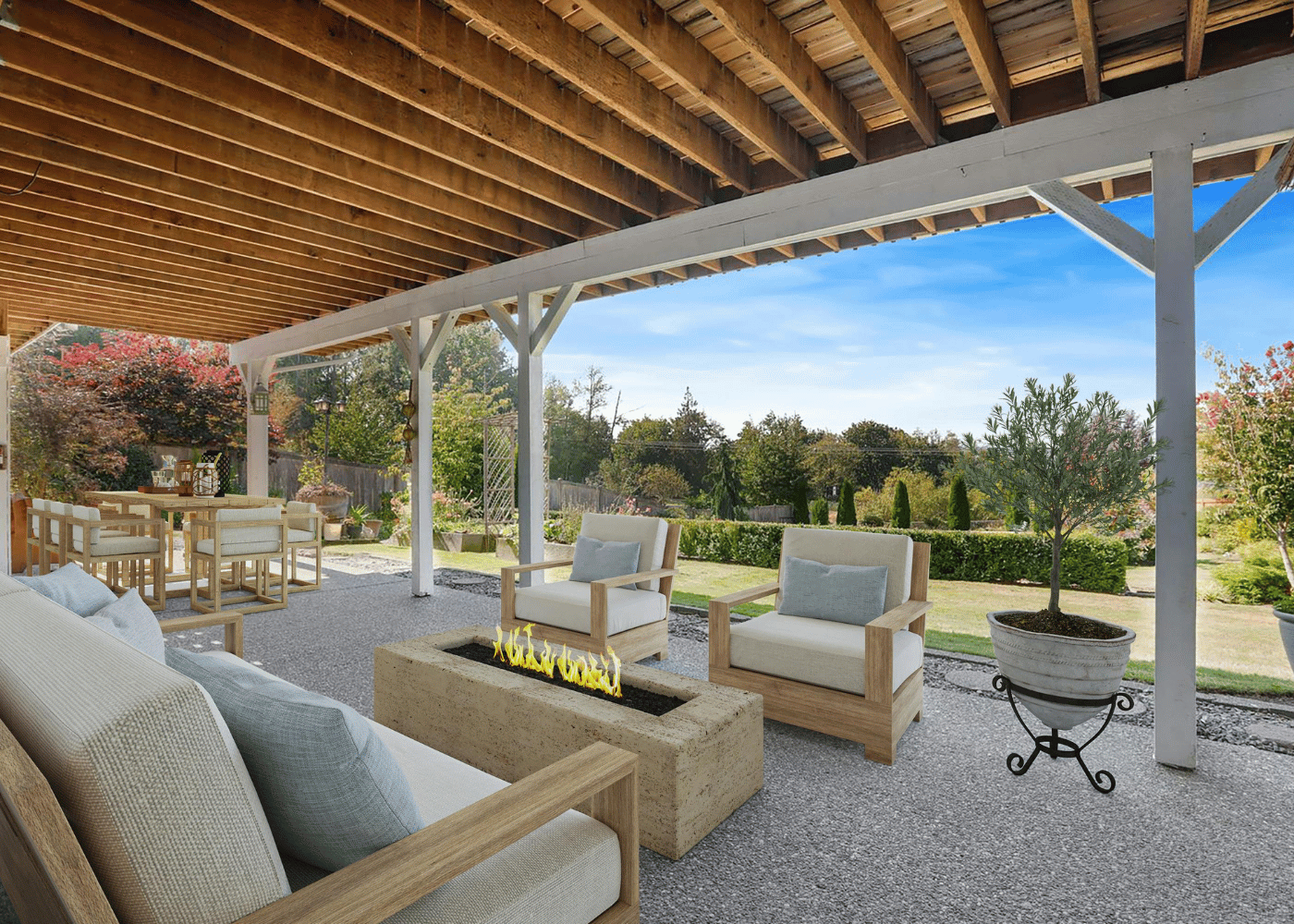 Patio With BBQ