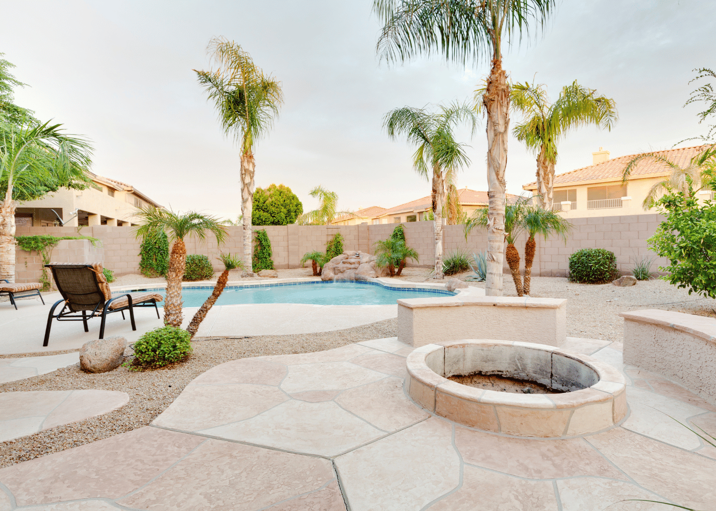 Fireplace & Pool